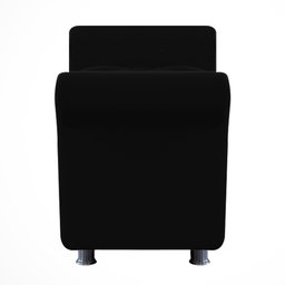 Recamier Baú Sapateira Louis 160x Cama Queen Size Suede Preto - Majú Deor - 3
