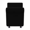 Recamier Baú Sapateira Louis 160x Cama Queen Size Suede Preto - Majú Deor - 3