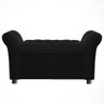 Recamier Baú Sapateira Louis 160x Cama Queen Size Suede Preto - Majú Deor - 1