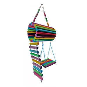 Brinquedo Aves Roedores playground toca casinha ponte escada