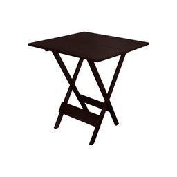Mesa Dobrável de Madeira Maciça 70x70 - Imbuia - 1