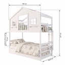 Ver imagem 4 de Treliche Infantil Casinha Dos Sonhos com Varanda Madeira Maciça Branco Megamobilia