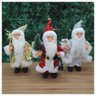 Trio Boneco Natal Papai Noel com Brilho em Tecido 22cm - 6