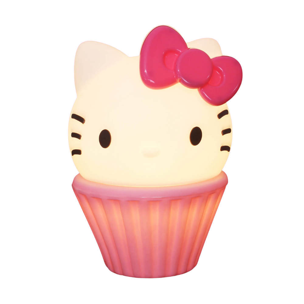 Luminária Infantil Hello Cake Usare Hello Kitty Cupcake estilo Kawaii Rosa - 1