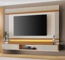 Ver imagem 1 de Painel para TV até 75 Polegadas 100% MDF 212,8CMX167,2cm Canelado Branco