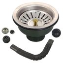 Ver imagem 1 de Ralo Valvula Dreno de Pia 10x10 Sifao Filtro Cesto Tubo de Escoamento Cozinha Lavabo Lavanderia Casa