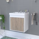 Ver imagem 6 de Kit Gabinete Banheiro em MDF com Espelheira Veneto Branco/Berlin