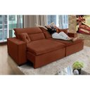 Ver imagem 5 de Sofá Londres 2.10m Retrátil e Reclinável Pillow Top - Terra