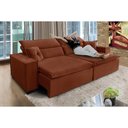 Ver mais imagens de Sofá Londres 2.10m Retrátil e Reclinável Pillow Top - Terra