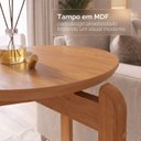 Ver imagem 6 de Mesa Lateral Tampo com Pés de Madeira Maciça 100% MDF