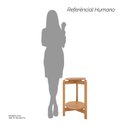 Ver imagem 5 de Mesa Lateral Tampo com Pés de Madeira Maciça 100% MDF