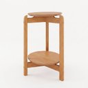 Ver imagem 3 de Mesa Lateral Tampo com Pés de Madeira Maciça 100% MDF
