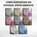 Ver imagem 7 de Kit Lençol Casal Padrão 100% Algodão Percal 300 Fios 4 Peças:azul Bebe