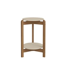 Mesa Lateral Tampo em MDF com Pés de Madeira Maciça - 4