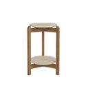 Ver imagem 4 de Mesa Lateral Tampo em MDF com Pés de Madeira Maciça