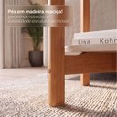 Ver imagem 7 de Mesa Lateral Tampo com Pés de Madeira Maciça 100% MDF