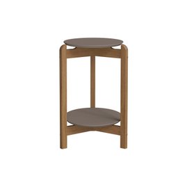 Mesa Lateral Tampo em MDF com Pés de Madeira Maciça - 4