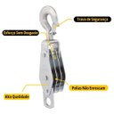 Ver imagem 5 de Kit Moitão para Elevação Carga com Roldanas 45mm e 50m Corda