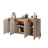 Buffet 165cm 4 Portas Pés de Madeira Maciça Memphis - 5