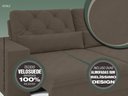 Ver imagem 3 de Sofá 5 Lugares Net Royale Assento Retrátil e Reclinável 2,50m (L) - Netsofas - Marrom