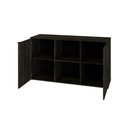 Ver imagem 5 de Armário Baixo com 02 Portas e Nicho 75x135x42cm Wlab135 Carvalho Dark Preto