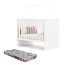 Ver imagem 2 de Berço com Colchão e Suporte Mosquiteiro 3 em 1 Life Compact 100% MDF