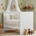 Ver imagem 1 de Berço com Colchão e Suporte Mosquiteiro 3 em 1 Life Compact 100% MDF