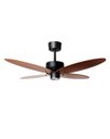 Ver imagem 1 de Ventilador de Teto Maiorca Preto Fosco 4 Pás Verniz Led 16w 3000k 127v Tron