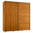 Ver imagem 1 de Guarda Roupa Casal Monet 2 Portas Deslizante 230 Cm Cinamomo Madetec