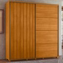 Ver imagem 2 de Guarda Roupa Casal Monet 2 Portas Deslizante 230 Cm Cinamomo Madetec
