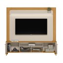 Ver imagem 4 de Estante para TV e Home Theater até 70 Polegadas com LED MDF 200CMX190CM Pés em Madeira Maciça LED Munique Branco