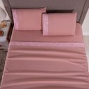 Ver imagem 3 de Jogo de Lençol Zurique King 4 Peças Micro Percal 400 Fios Friso Decorativo - Rose