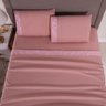 Jogo de Lençol Zurique King 4 Peças Micro Percal 400 Fios Friso Decorativo - Rose - 3