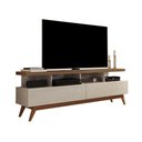 Ver imagem 2 de Rack com Nichos Vivare Wood 1,6 Off White/Nature - Giga
