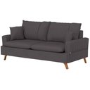 Ver imagem 6 de Sofá 180cm 3 Lugares com Almofadas Pés Curvos Veras Suede D05 Cinza - Mpozenato