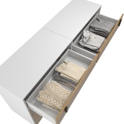 Kit 2 Cômodas 4 Gavetas 90cm Melissa - 5