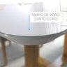 Conjunto Sala de Jantar 4 Lugares em Madeira Maciça Mesa Lisy e Cadeiras Safira Linho Grafite - Móve - 6