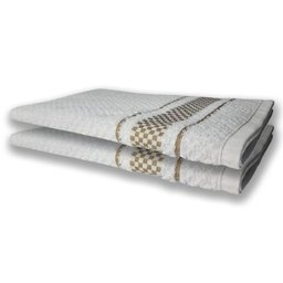 4 Panos de Prato Atoalhado Felpudo Premium Preto+marrom - 3