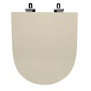 Ver imagem 1 de Assento Sanitário Poliéster para Louça Oxford (deca) Super Luxo Cromado (reb. Oculto) Creme