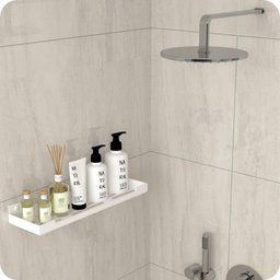 Porta Shampoo Suporte Organizador Banheiro Branco ELG - 2