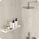 Ver imagem 2 de Porta Shampoo Suporte Organizador Banheiro Branco ELG