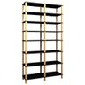 Estante 116x38x221 Preta - 1