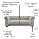 Ver imagem 5 de Sofa 2 Lugares Capitone Acorde 190 cm Pes MDF Boucle Tce 1018 Moll