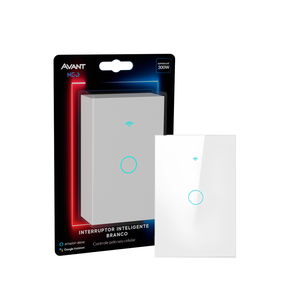 Interruptor Inteligente Branco Wifi Touch Neo Bivolt - Avant