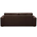 Ver imagem 5 de Sofá 3 Lugares para Sala de Estar Living 235cm Vienne L06 Couro Marrom Café - Lyam Decor