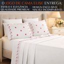 Ver imagem 2 de Conjunto Cama Casal King Size 300 Fio Elise 4 Pç Premium:pink