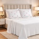Ver imagem 1 de Conjunto Cama Casal King Size 300 Fio Elise 4 Pç Premium:pink