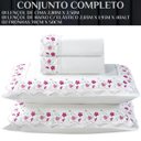 Ver imagem 3 de Conjunto Cama Casal King Size 300 Fio Elise 4 Pç Premium:pink
