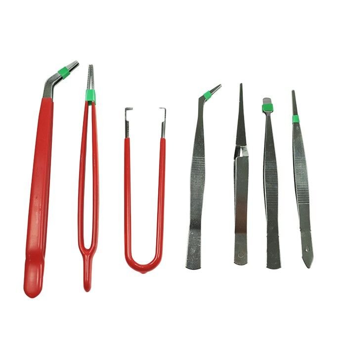 Pinças de Precisão - Kit com 7 Pinças para Uso Geral | MadeiraMadeira