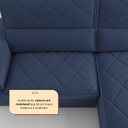 Ver imagem 5 de Sofá 4 Lugares Retrátil e Reclinável 250cm Viena Azul